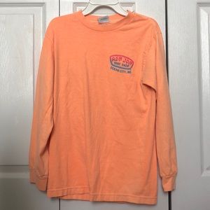 orange ron john surf shop shirt